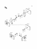 Part Location Diagram of 311AB0500 Kawasaki Nut-hex,5mm