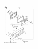 Taillight, S Diagram and Parts List for KEF300-A4 1998 Kawasaki 
