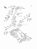 Frame Diagram and Parts List for KEF300-A6 2000 Kawasaki 