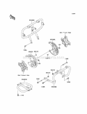 Guard, S Diagram and Parts List for KEF300-A4 1998 Kawasaki 