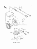 Generator Diagram and Parts List for KEF300-B2 2002 Kawasaki 