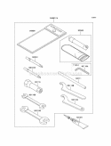 Owner'S Tools Diagram and Parts List for KEF300-B3 2003 Kawasaki 