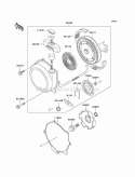 Recoil Starter Diagram and Parts List for KEF300-B2 2002 Kawasaki 