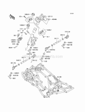 Frame Diagram and Parts List for KEF300-B2 2002 Kawasaki 
