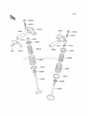 Valve, S Diagram and Parts List for KEF300-B2 2002 Kawasaki 