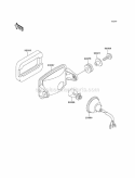 Part Location Diagram of 23008-1358 Kawasaki Socket-Assembly,Head Lamp