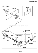 Page C Diagram and Parts List for HE026A-AS01  Kawasaki Edger