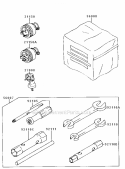 Part Location Diagram of 92105-2051 Kawasaki Tool-Driver Assembly