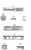 Part Location Diagram of 56030-2009 Kawasaki Label