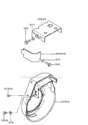 Part Location Diagram of 49089-2018-9H Kawasaki Shroud-Engine
