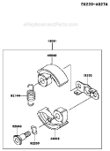 Page J Diagram and Parts List for KGT26AC-AS01 A1 Kawasaki Trimmer