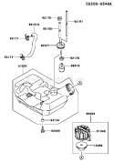 Part Location Diagram of 92191-2149 Kawasaki Tube