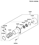 Part Location Diagram of 13280-T010 Kawasaki Holder
