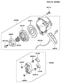Page K Diagram and Parts List for KBL27A-AS00 A1 Kawasaki Trimmer