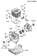 Page E Diagram and Parts List for KGT35A-BS00 A2 Kawasaki Trimmer