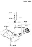 Page G Diagram and Parts List for KGT35A-BS00 A2 Kawasaki Trimmer