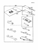 Owner'S Tools Diagram and Parts List for KLF110-A2 1988 Kawasaki 