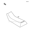 Seat Diagram and Parts List for KLF110-A2 1988 Kawasaki 