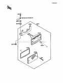 Taillight, S Diagram and Parts List for KLF110-A2 1988 Kawasaki 