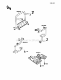 Guard, S Diagram and Parts List for KLF110-A2 1988 Kawasaki 