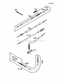 Cables Diagram and Parts List for KLF110-A2 1988 Kawasaki 
