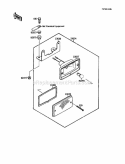 Taillight, S Diagram and Parts List for KLF110-B2 1988 Kawasaki 
