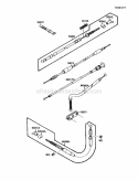 Cables Diagram and Parts List for KLF110-B2 1988 Kawasaki 