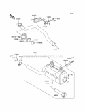 Muffler, S Diagram and Parts List for KLF220-A14 2001 Kawasaki 
