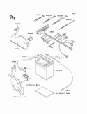 Chassis Electrical Equipment Diagram and Parts List for KLF220-A15 2002 Kawasaki 