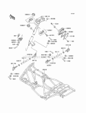 Frame Diagram and Parts List for KLF220-A15 2002 Kawasaki 