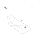 Seat Diagram and Parts List for KLF220-A15 2002 Kawasaki 