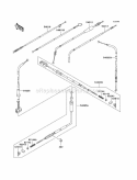 Cables Diagram and Parts List for KLF220-A15 2002 Kawasaki 