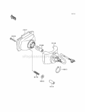 Headlight, S Diagram and Parts List for KLF220-A6 1993 Kawasaki 