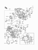 Crankcase Diagram and Parts List for KLF220-A5 1992 Kawasaki 