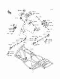 Frame Diagram and Parts List for KLF220-A7 1994 Kawasaki 