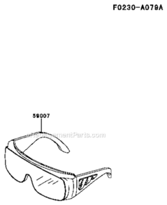 PipeHandleGuard Diagram and Parts List for KRB650B  Kawasaki Leaf Blower / Vacuum