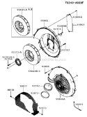 Housing Diagram and Parts List for KRB750B  Kawasaki Leaf Blower / Vacuum