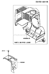Cooling-Equipment Diagram and Parts List for KRH300A  Kawasaki Leaf Blower / Vacuum