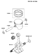 Part Location Diagram of 92033-2191 Kawasaki Ring-Snap
