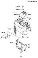 Part Location Diagram of 92071-2156 Kawasaki Grommet