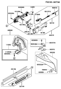 Page K Diagram and Parts List for KTR27A-AS00 A1 Kawasaki Trimmer