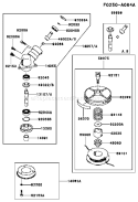 Page C Diagram and Parts List for KTR26AC-BS00 A2 Kawasaki Trimmer