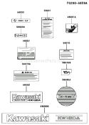 Page J Diagram and Parts List for KWN20A-BS00 HC050A Kawasaki Water Pump