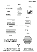 Page J Diagram and Parts List for KWN30A-BS00 HC080A Kawasaki Water Pump