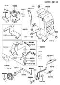 Part Location Diagram of 16169-2138 Kawasaki Link-Choke