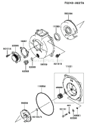 Page I Diagram and Parts List for KWS20A-BS00 HD050A Kawasaki Water Pump
