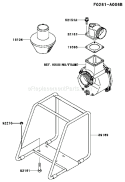 Part Location Diagram of 16104-2058 Kawasaki Filter-Comp,Water