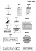 Part Location Diagram of 56080-2103 Kawasaki Label-Brand