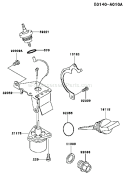 Page K Diagram and Parts List for KWS30A-AS01 HD080A Kawasaki Water Pump