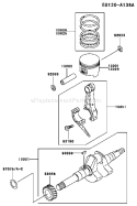 Page L Diagram and Parts List for KWS30A-AS01 HD080A Kawasaki Water Pump
